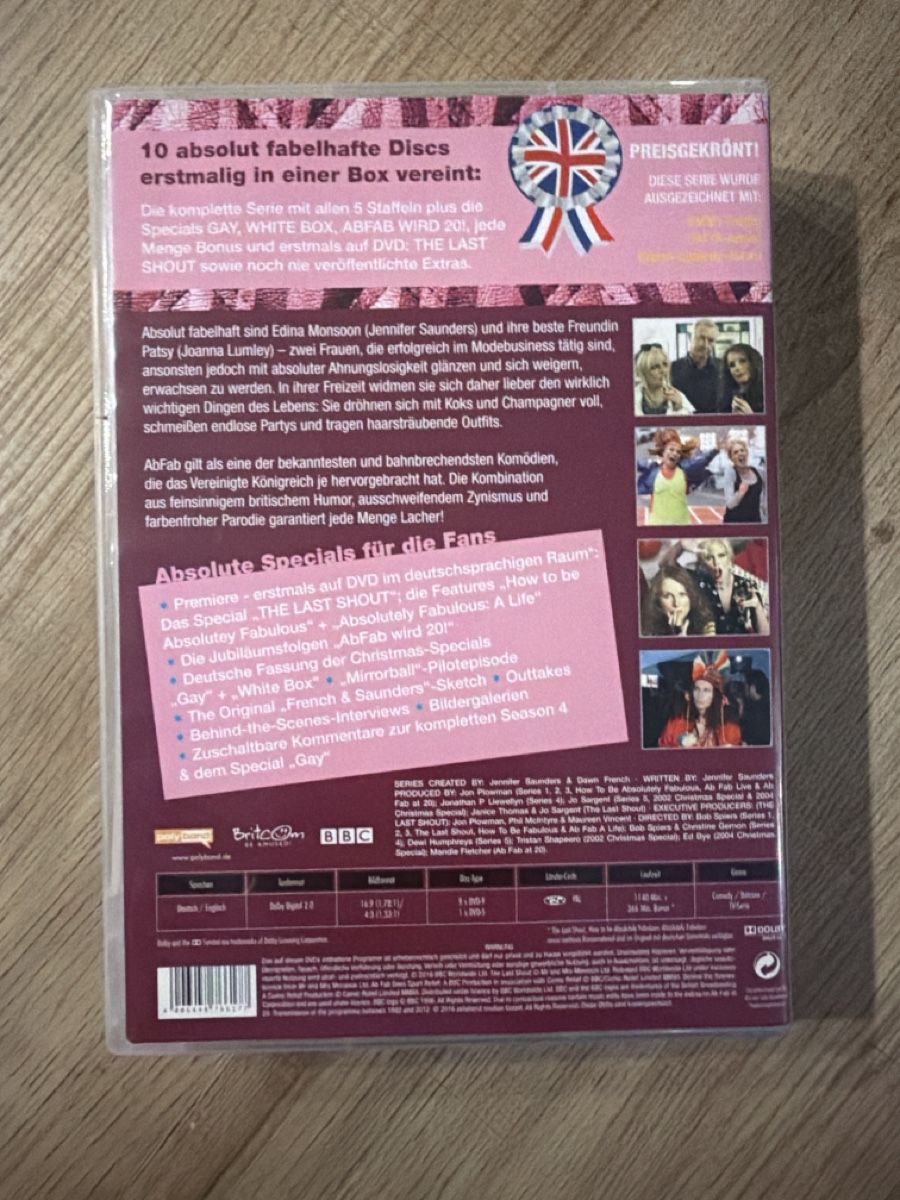 Tutti i DVDs: Absolutely Fabulous Komplette Serie DVD – Usato da Hagendorn venduto da masterchieff 1