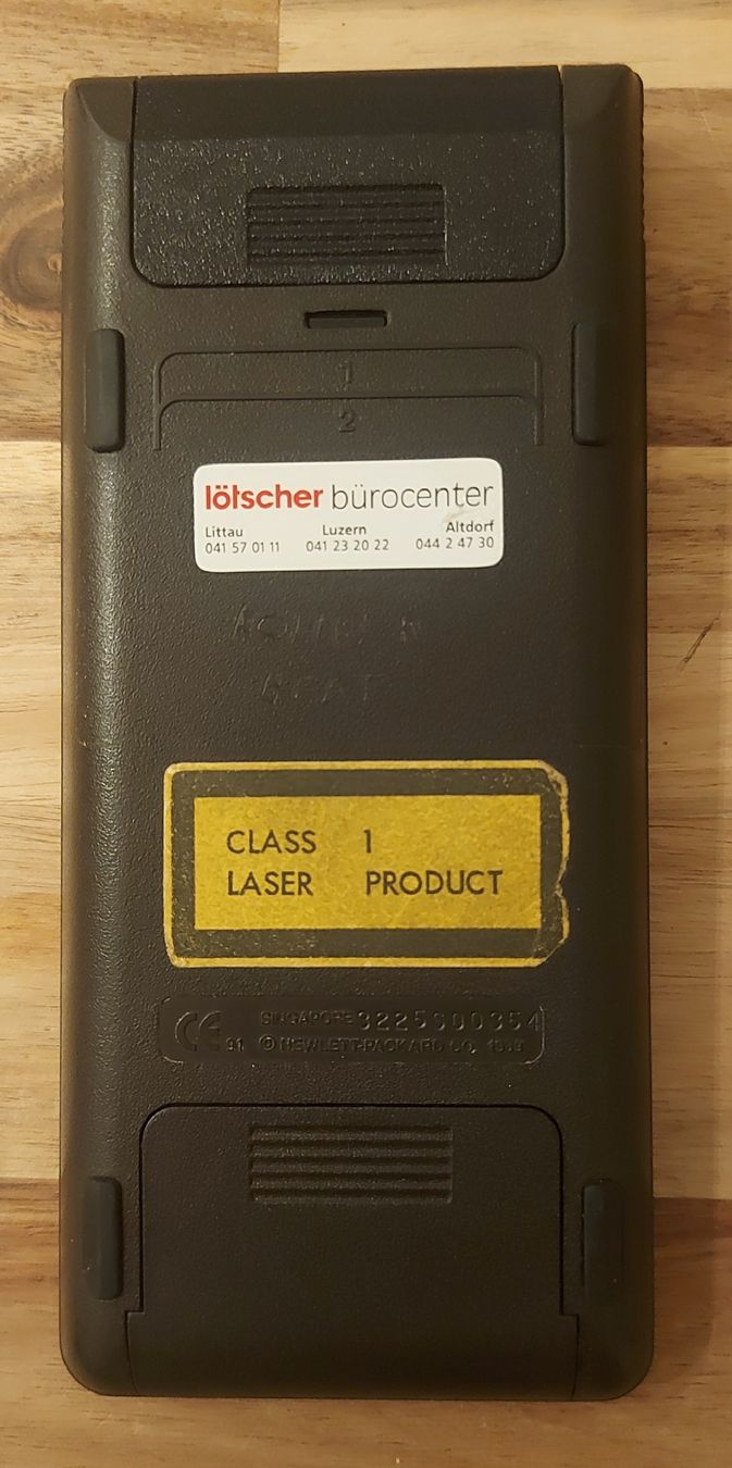 Hewlett Packard Calculatrices: HP 48SX – Défectueux à Hochdorf par beat_r 1