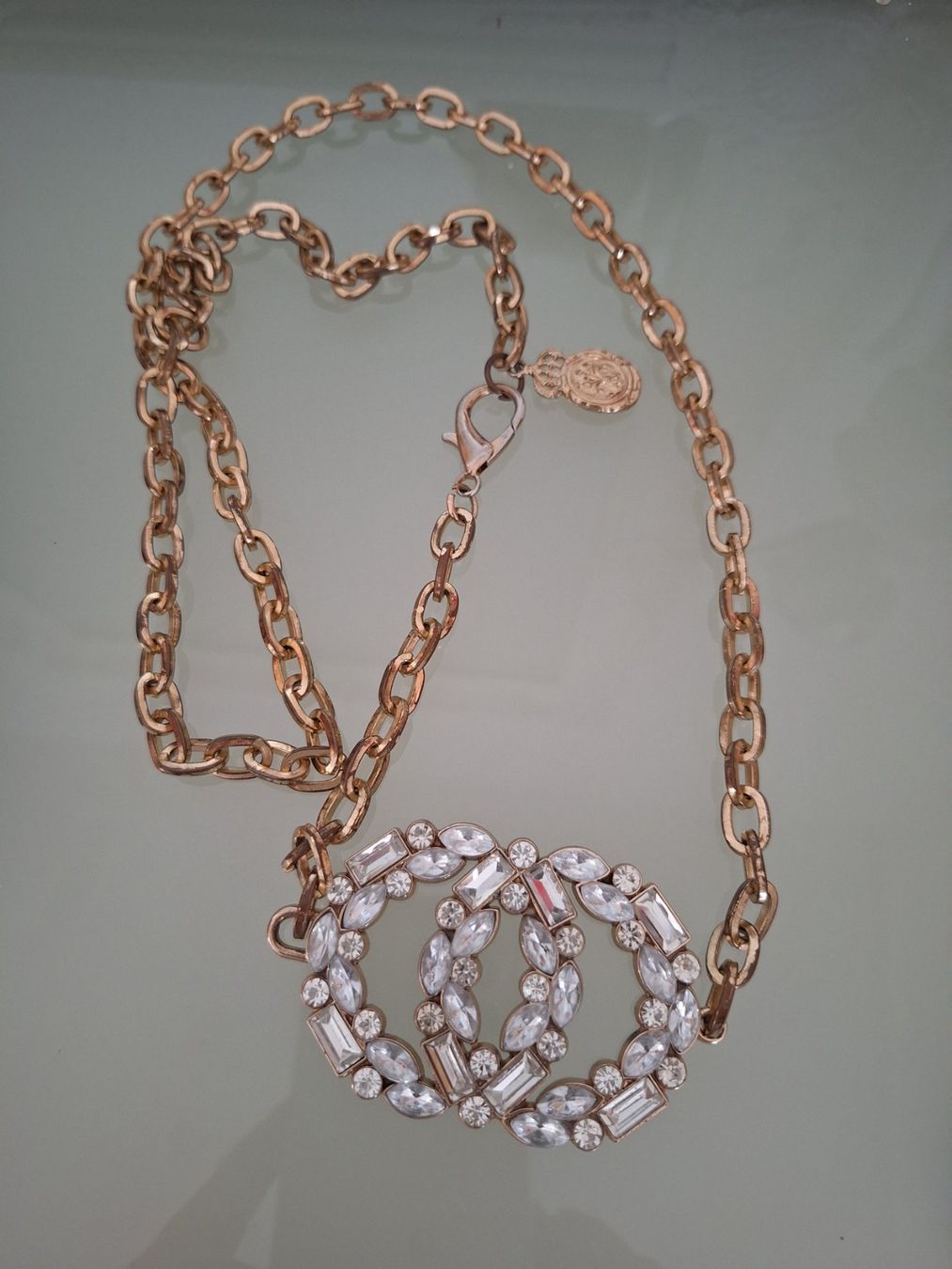 Catenine: Antike Vintage Kette mit.Strass – Usato da Kerzers venduto da ExpressoTerreno 2