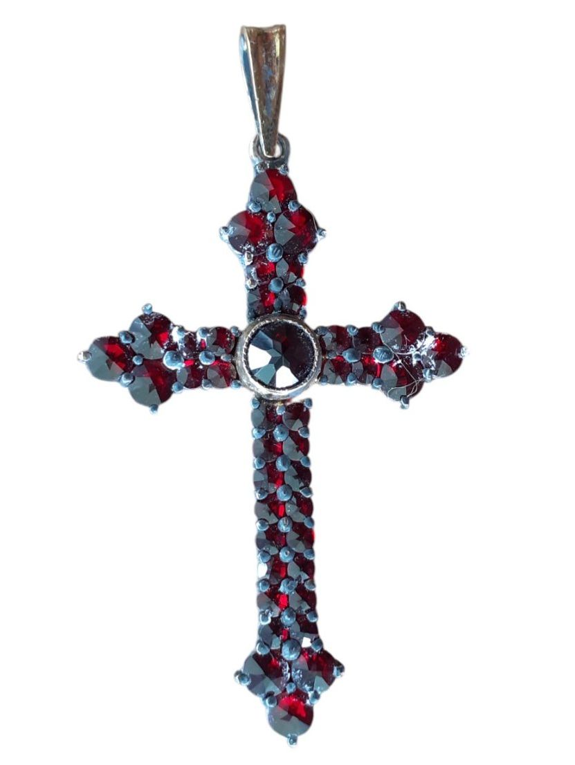 Pendentifs: antiker Anhänger Kreuz Granate – D'occasion à Mörschwil par antiksalon21 4