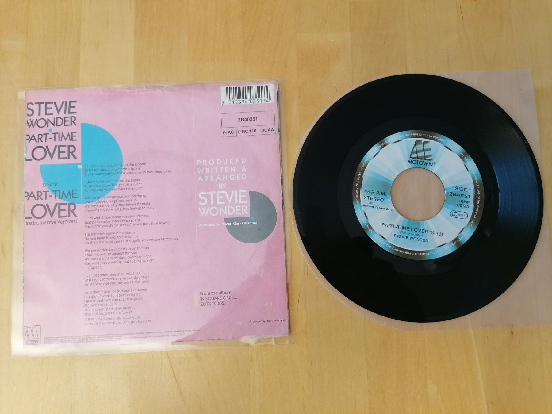 Dischi in vinile: Stevie Wonder – Part-Time Lover – Usato da Emmenbrücke venduto da lamorak 1