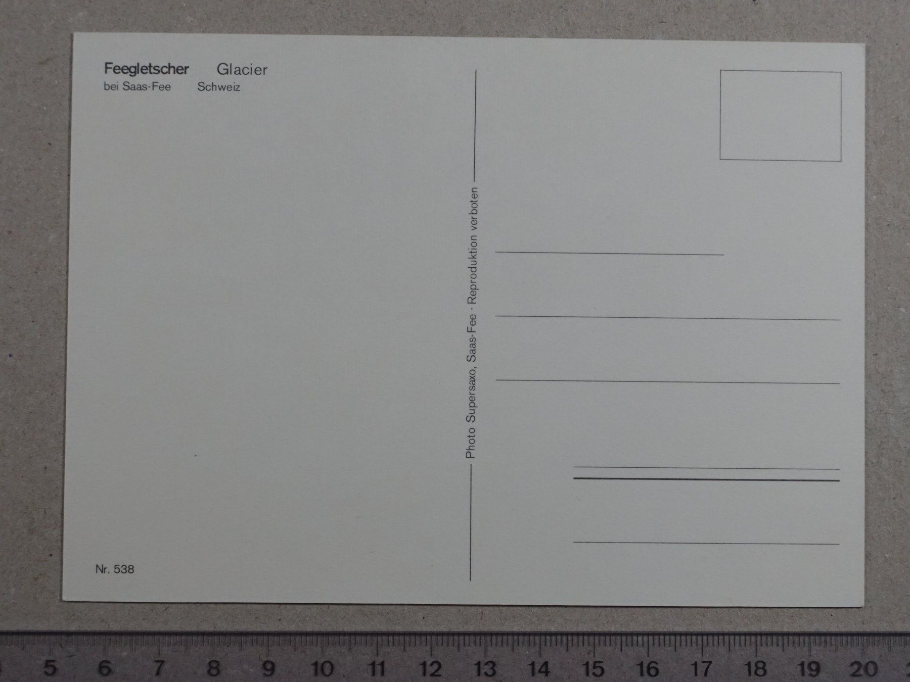 Cartoline postali: Feegletscher bei Saas-Fee, belebt, Bergsteiger, Gletscher – Usato da Lenzburg venduto da fh1 1