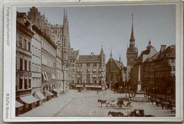 Kabinettfoto 1897 - München, Altes und neues Rathaus