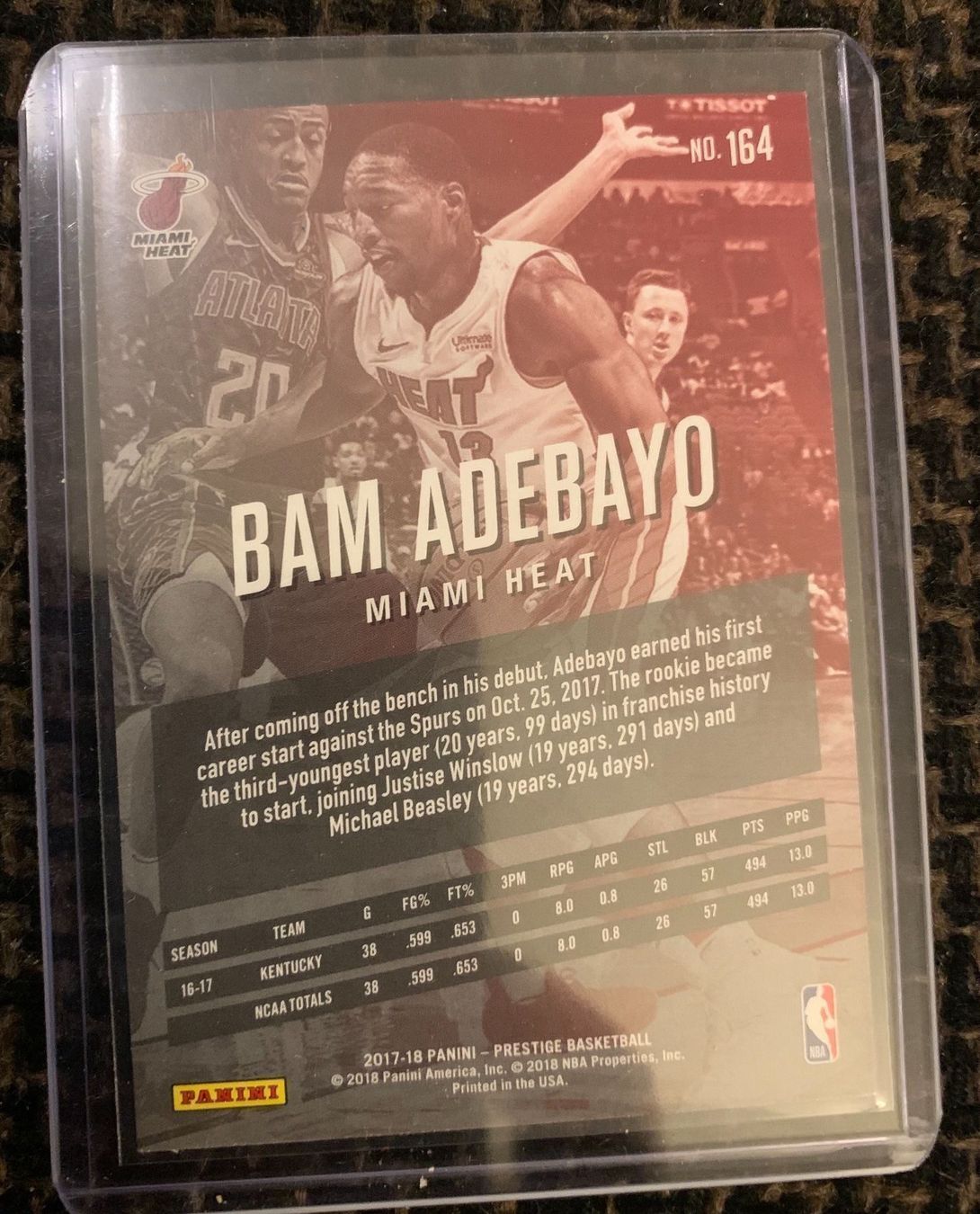 Panini Carte collezionabili: Super Bam Adebayo Rookie Card – Nuovo (secondo la descrizione) da Muttenz venduto da joba23 1