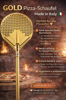 Pizzaschaufel gelocht Ø 410 mm – GOLD (G.H.A)