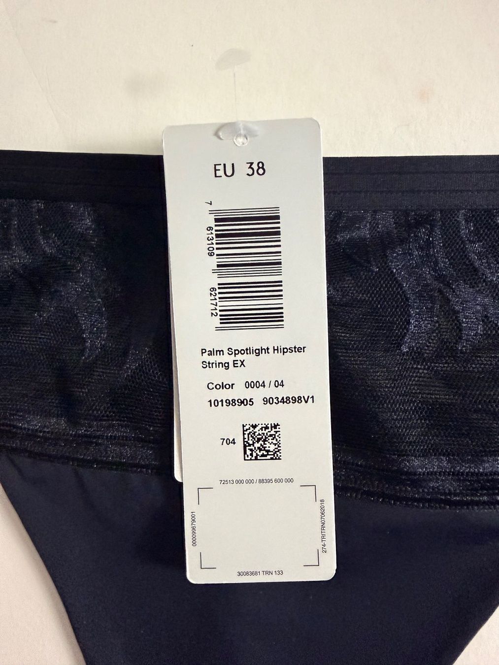 Triumph Altra biancheria intima: TRIUMPH, Hipster String PALM SPOTLIGHT, Grösse 38, Schwarz – Nuovo e nell'imballaggio originale da Rudolfstetten venduto da gst_g7xl 2