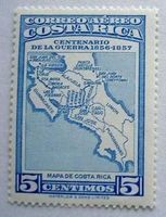 5 Cts. Costa Rica  100. Jahrestag  1957