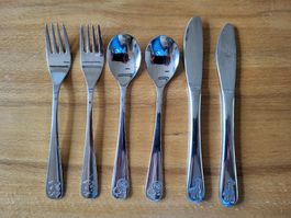 Kinderbesteck Reer Set 6-teilig Edelstahl gebraucht