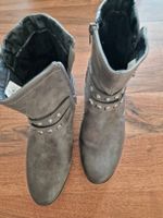 TEX Damen Stiefeletten Gr. 40  Grau Nieten