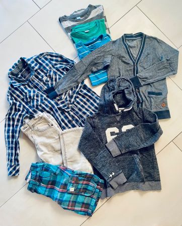 Kinder Kleiderpaket Gr. 134, 8 Teile, Herbst-Winter