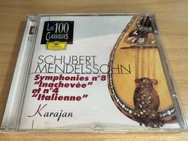 A4 Karajan Schubert Mendelssohn Symphony 8 & 4 Italia-V. 83