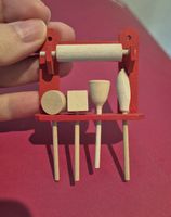 Küchengestell aus Holz für Puppenhaus/Puppenstube 