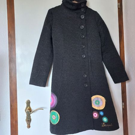 Manteau 🧥  Desigual noir taille 38 chic