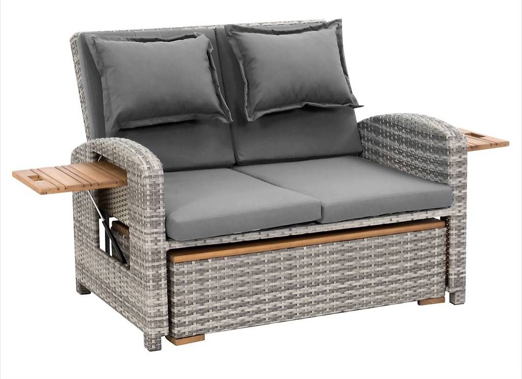 Divani: Gartensofa Loungemöbel Polyrattan 2-Sitzer – Usato da Dübendorf venduto da sks_89rq 2