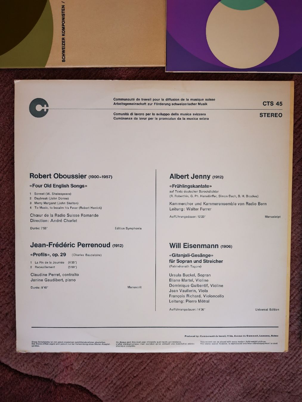 Dischi in vinile: Schweizer Komponisten - 15 Vinyl Schallplatten – Usato da Diessbach b. Büren venduto da eicrog 5
