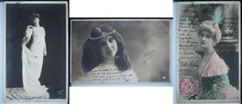 Stars — 1905 — 3 AK/CPA — Artistes françaises