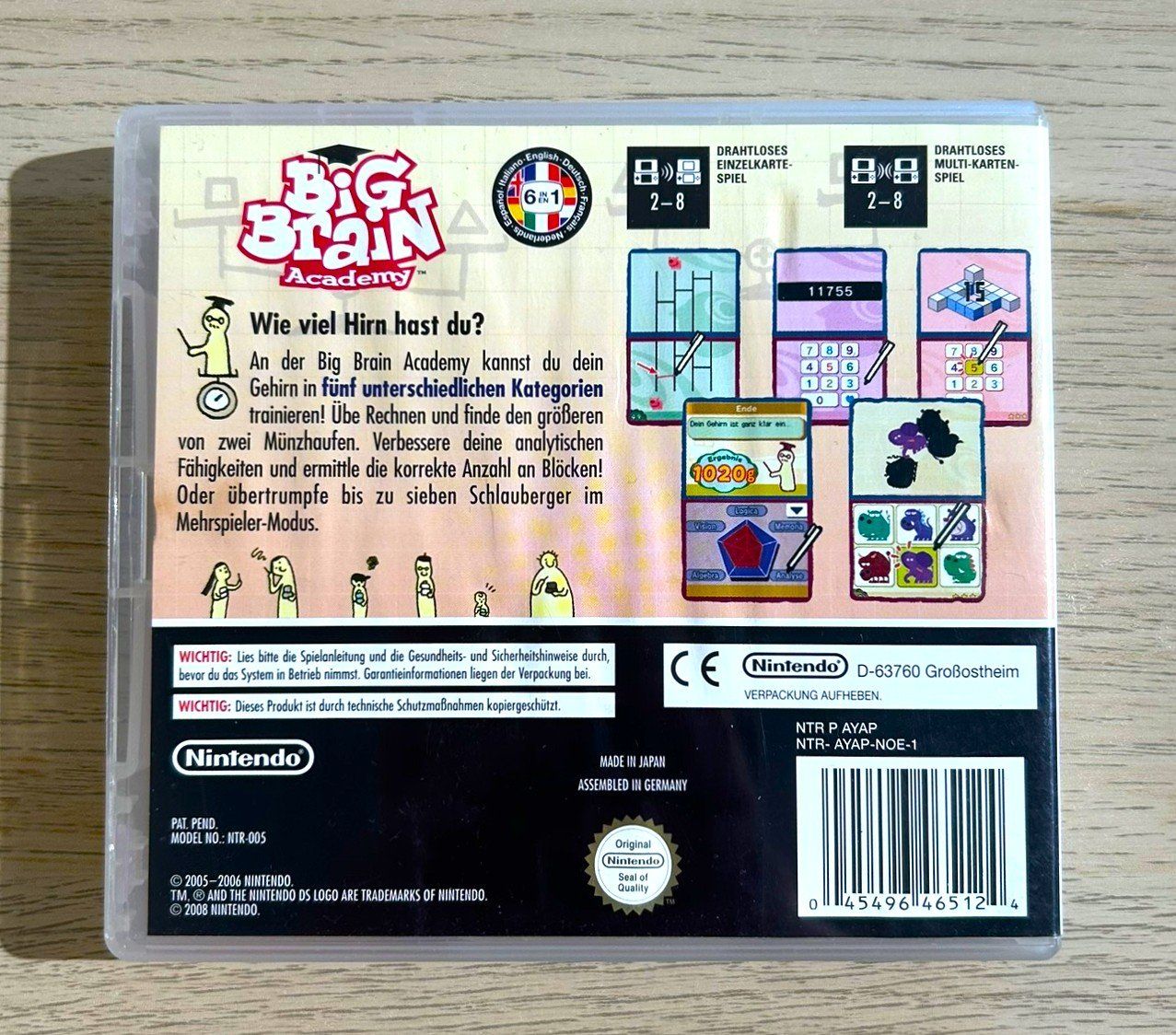 Nintendo Giochi: Big Brain Academy Nintendo DS – Usato da St. Gallen venduto da Alpine.Arcade 1