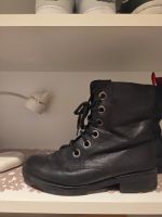 🥾 Gabor Damen Schnürboots aus Leder – Schwarz – Gr. 38  Sty