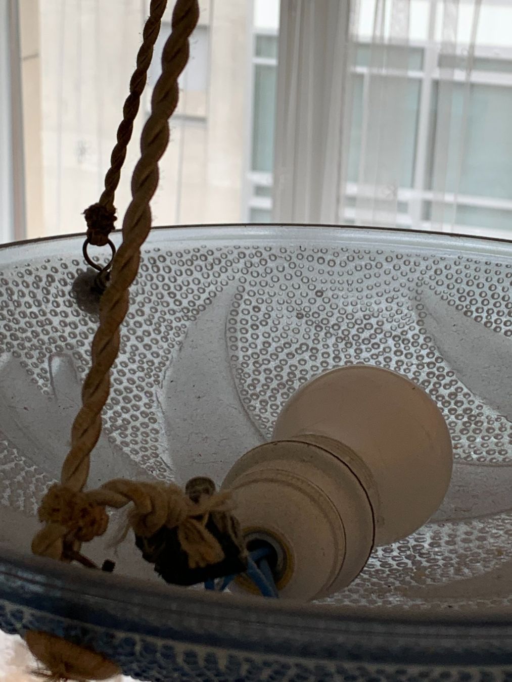 Lampadari & plafoniere: WUNDERBARE ART DECO DECKENLEUCHTE ANTIK HELLBLAU VOGEL – Usato da Zürich venduto da kostbares 5