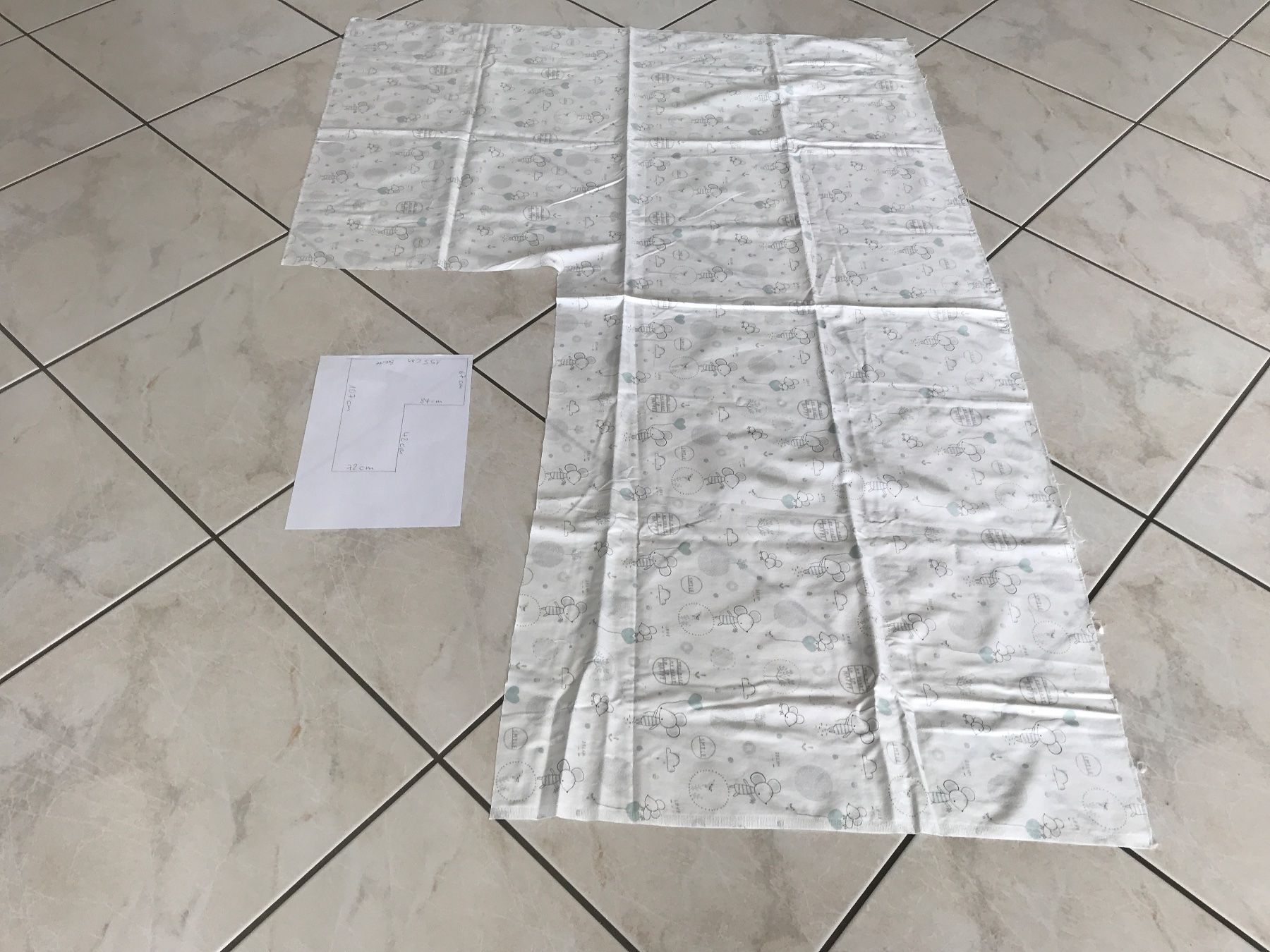 Tessuti: Baby bio Satin Stoff – Usato da Landschlacht venduto da girris100