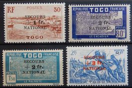 Togo Franz. Kolonie Kat. 159-162 * 1941