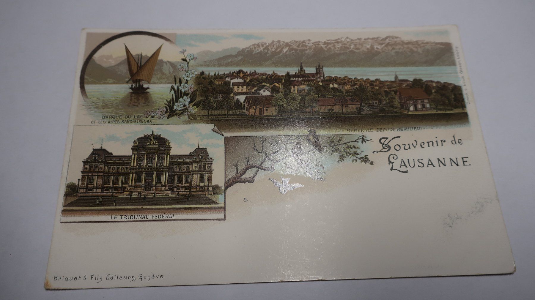Cartoline postali: Souvenir de Lausanne – Usato da Cormoret venduto da Pascalll2001 1