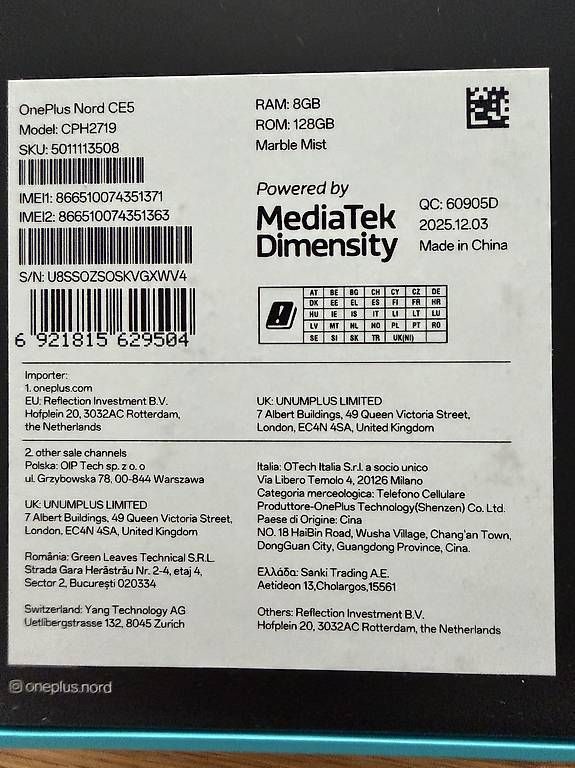 OnePlus Telefoni cellulari / Smartphones: OnePlus Nord CE5 128GB – Nuovo e nell'imballaggio originale da Fribourg venduto da pas_bls2 2