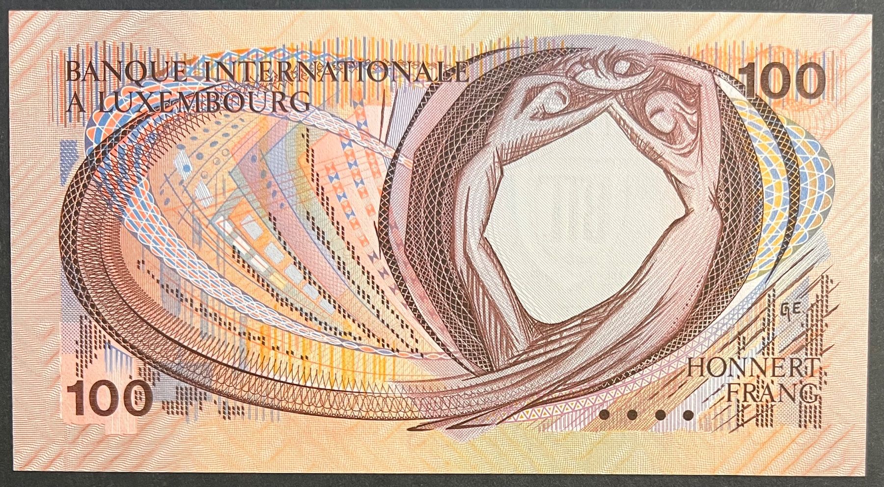 Billets de banque: Luxembourg 100 Francs 1981 - non circ./unz – Neuf (Voir description) à Tramelan par MHK79 1