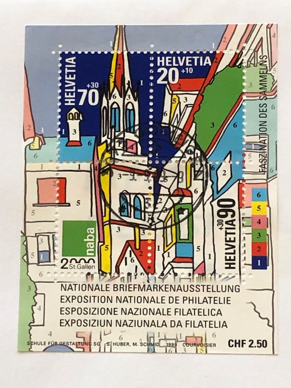 Tutti i francobolli: 9.9.99-9, mit Naba-Block von 1999 – Usato da Biel/Bienne venduto da TomBaBi 2