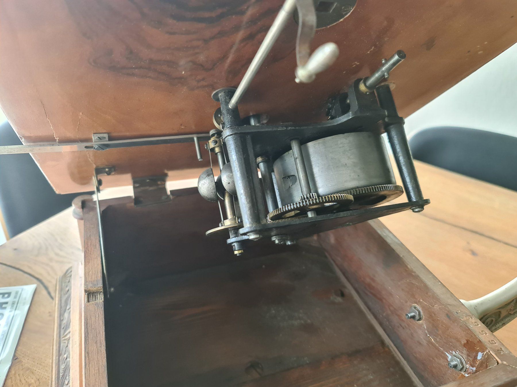 Pathé Giradischi: Grammophon Pathéphone Nr. 8 – Usato da Hüntwangen venduto da Scarciglias-Antiques 7