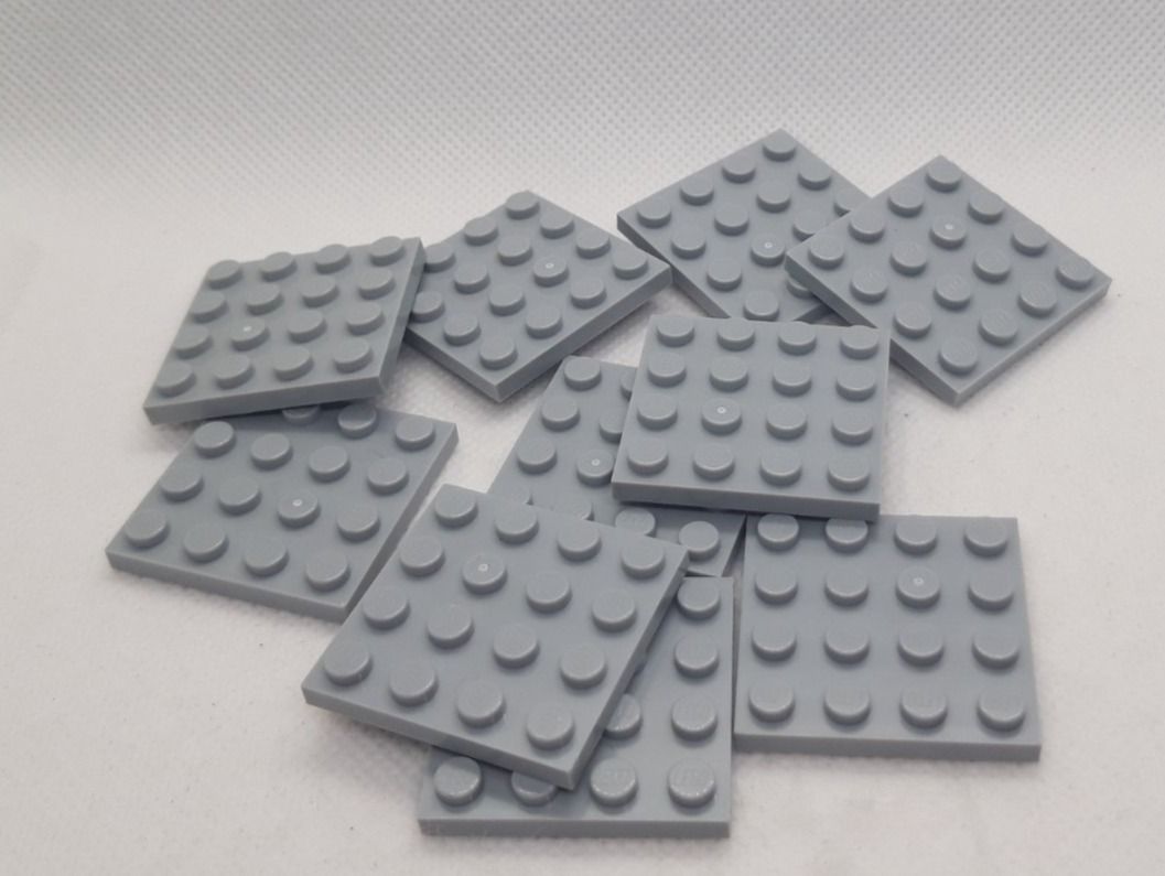 Lego Giocattoli: Lego 10 Stk. Plate 4x4 "medium stone grey" – Nuovo (secondo la descrizione) da Inwil venduto da Dokyiioto