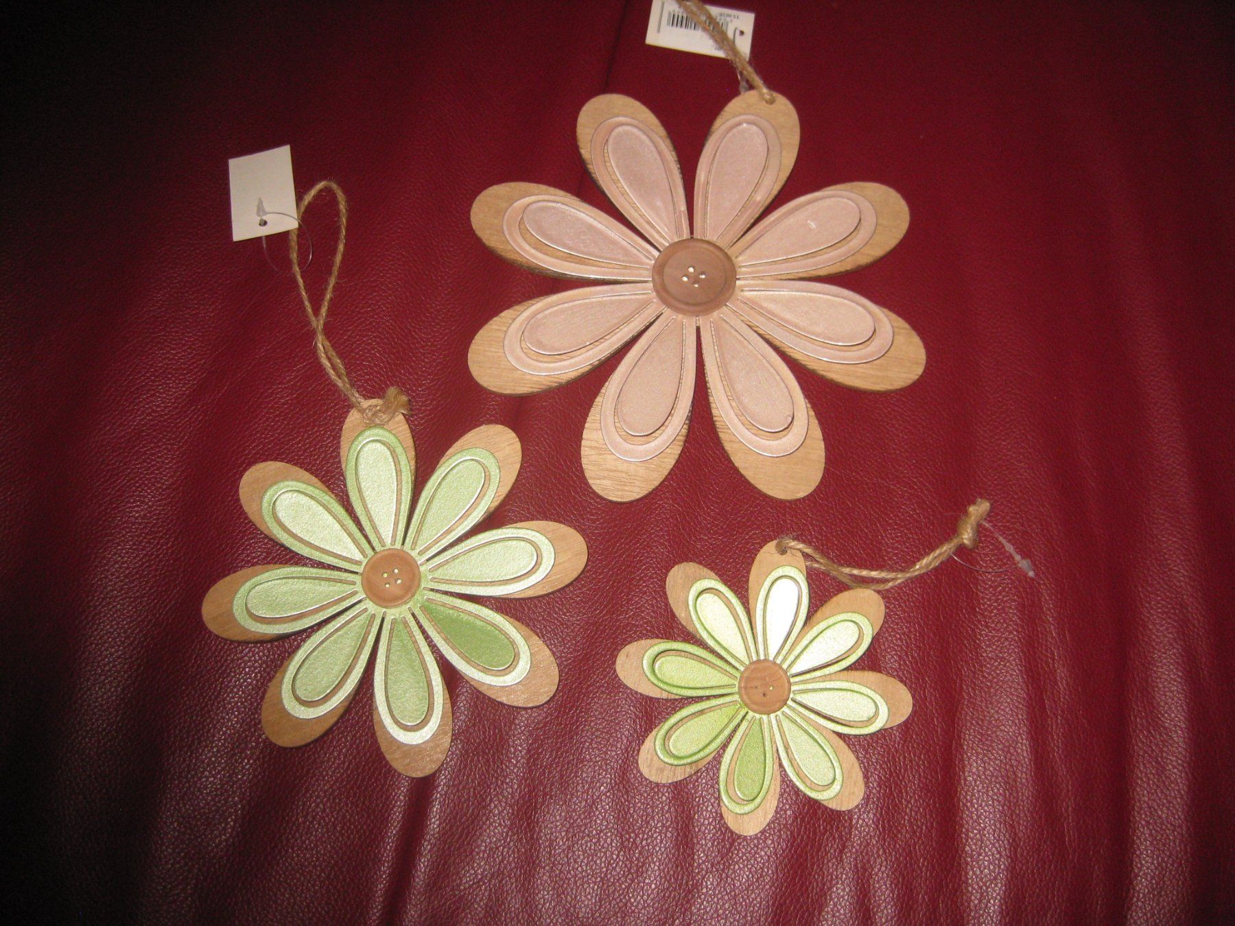 Tutte le decorazioni: 3 spezielle Blumen Metall/Holz – Nuovo (secondo la descrizione) da Romanshorn venduto da Wazoohandlung 3