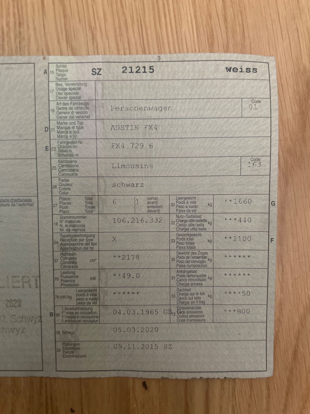 Austin Autos: Original London Taxi FX4 – Gebraucht aus Wolhusen von SilvanK. 7