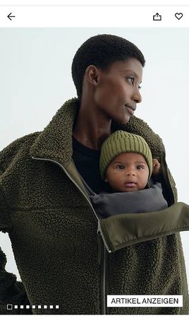 H&M Tragejacke Neu, Schwangerschaftsjacke,Mama Jacke Gr. L,