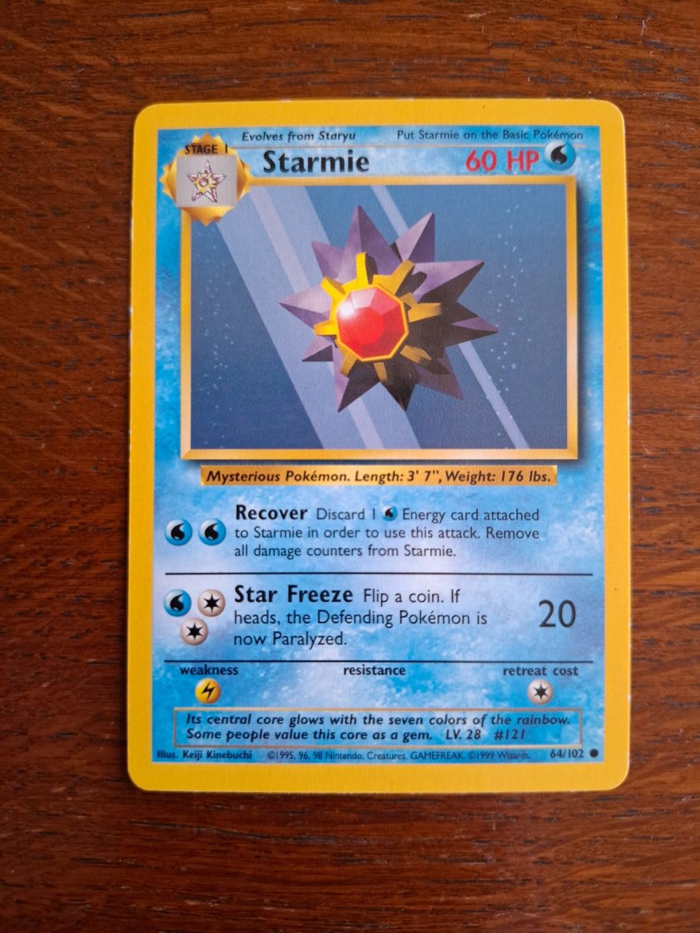 Pokémon Carte collezionabili: Pokemon Starmie Base Set 64/102 – Usato da Giornico venduto da ale_lc8k
