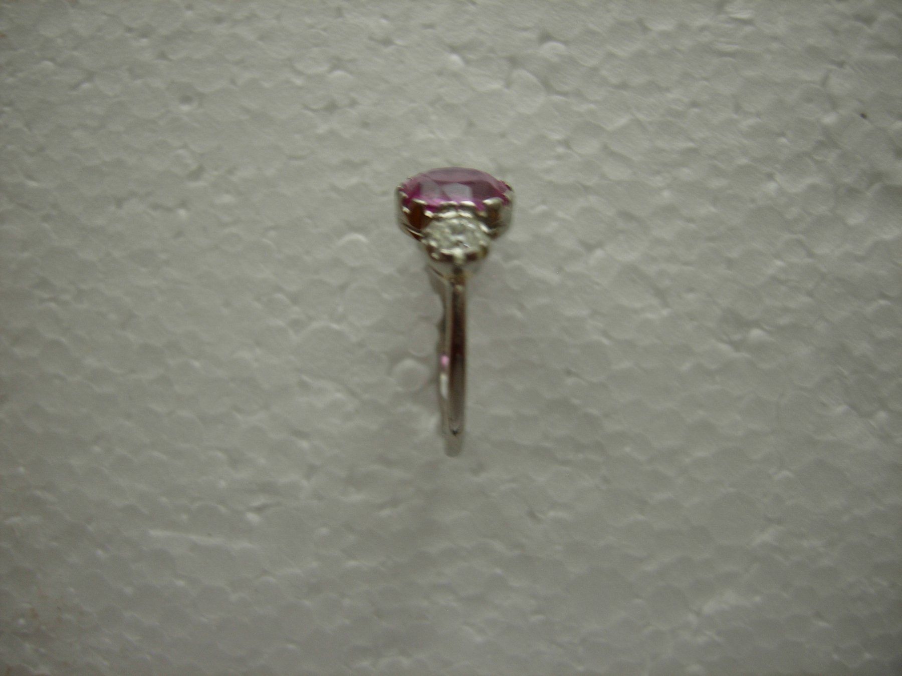 Anelli: Pink-Saphir-Brillant Ring-Platin-Antik – Usato da Luzern venduto da Lucernauno 2