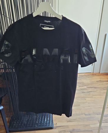 Original Balmain T-Shirt Schwarz Grösse M - Top Zustand
