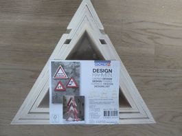 Design Holzrahmen 3-eckig