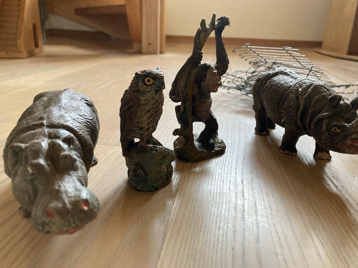 Figuren: Elastolin Zoo 1930-1960 Antik – Defekt aus Herisau von Sifgana 1