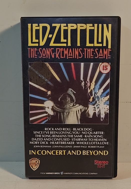 VHS Kassette, Led Zeppelin The Song Remains The Same(nov468) (Gebraucht ...