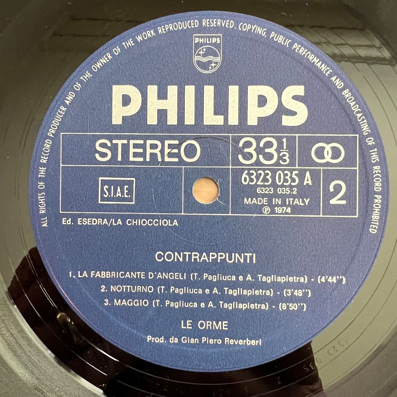 Dischi in vinile: Le Orme - Contrappunti / 1. Italy-Press. 1974 – Usato da Gais venduto da soundcave57 3