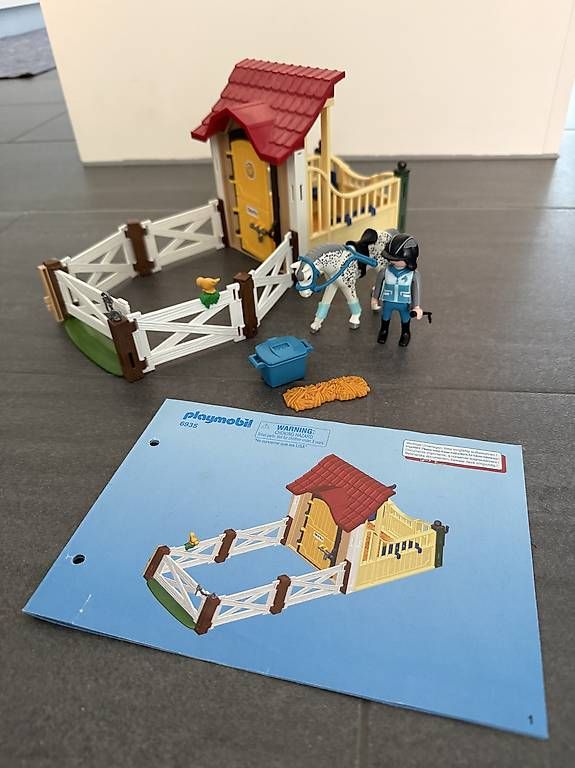 Playmobil Giocattoli: Playmobil 6935 Pferdebox "Appaloosa" – Usato da Langendorf venduto da Mariposa61