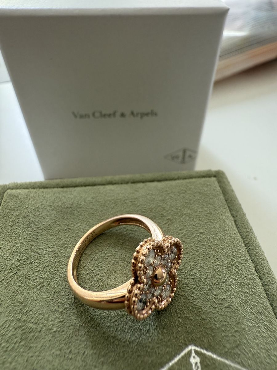 Anelli: Van Cleef & Arpels Alhambra Ring Rotgold, Grösse 51 Top! – Nuovo (secondo la descrizione) da Uitikon Waldegg venduto da sar_267d 2