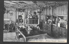 Göschenen Gaststube vom Hôtel z. Weissen Rössli