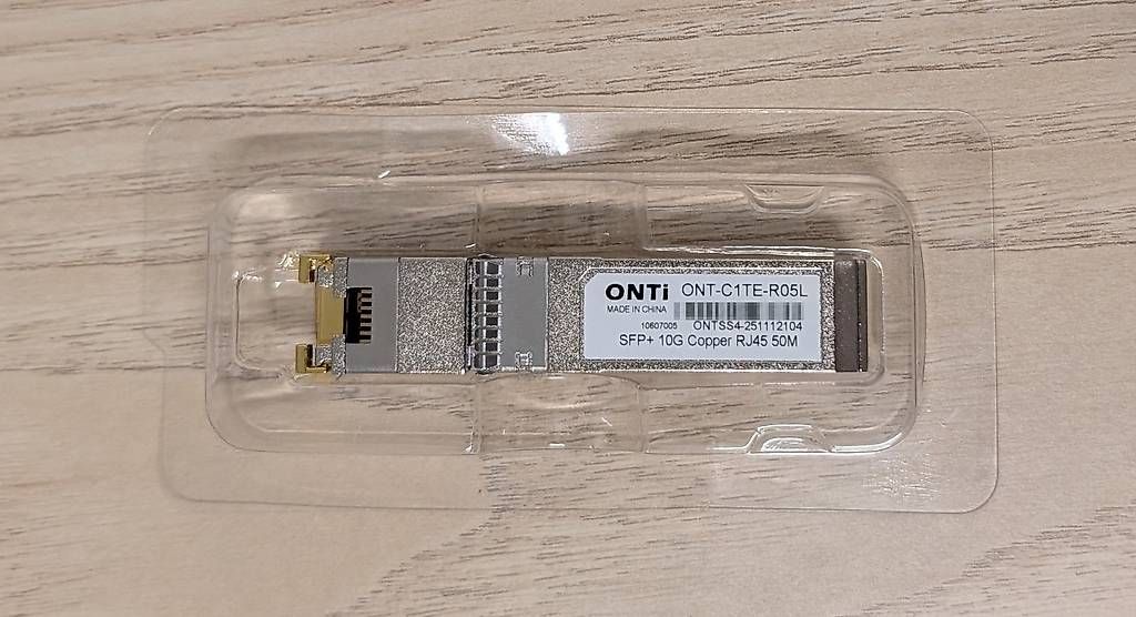 Unità & Adattatore: ONTi 10G RJ45 Ethernet SFP+ Module, mit 3m Cat8 Kabel – Nuovo e nell'imballaggio originale da Richterswil venduto da plisandro 1