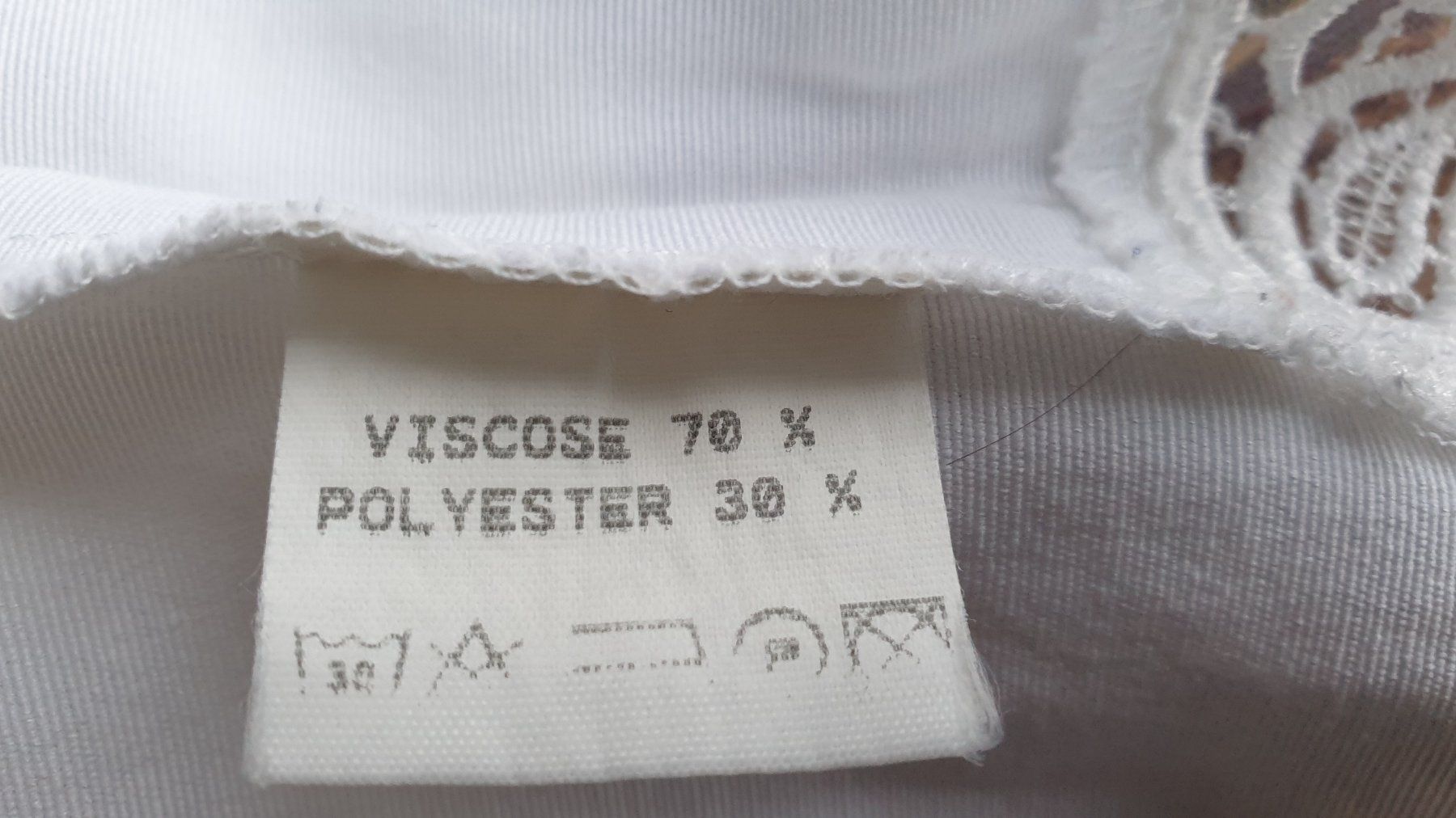 Camicette: Bluse kurz-weiss Baumwolle Happy Mode 34 – Usato da Biel/Bienne venduto da Bormida64 4