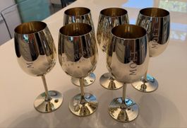 6er Set Moet & Chandon Champagnerkelche neuwertig
