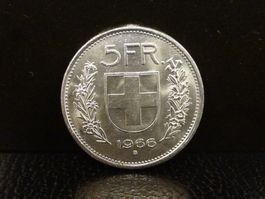 5 Franken Silber 1966 Fünfliber Münze