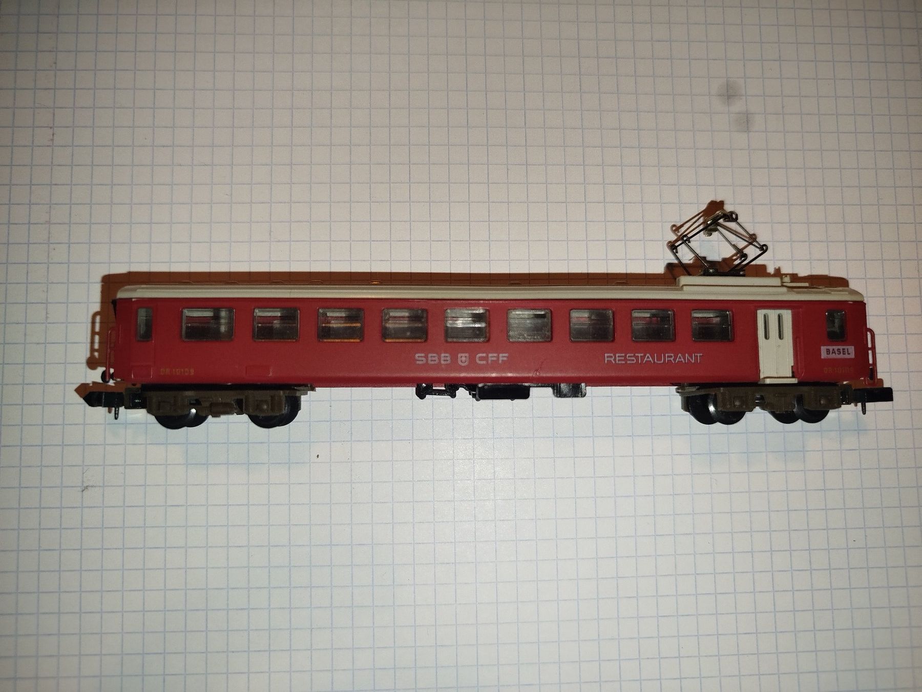 Arnold Modellini di ferrovie: Modelleisenbahn Spur N, Restaurantwagen SBB – Usato da Arnegg venduto da Urs07