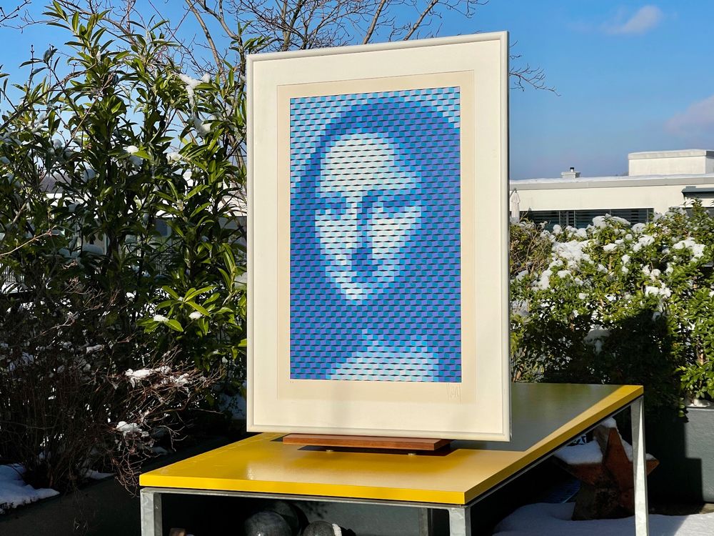 VASARELY Siebdruck handsigniert MONA LISA YVARAL Bild Kunst | Kaufen ...